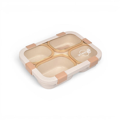 PORTACOMIDA CON DIVISIONES Y CUBIERTO PLASTICO 1250ML