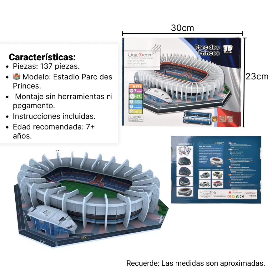rompecabezas 3d tridimensional dim:30*23*3