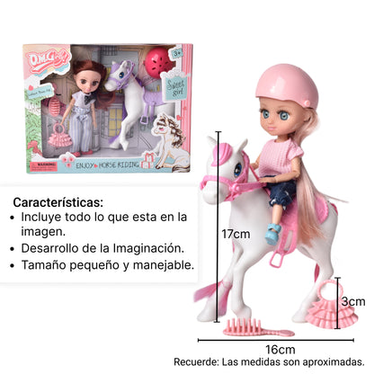 JUGUETE MUÑECAS DE CAUCHO CON ACCESORIOS