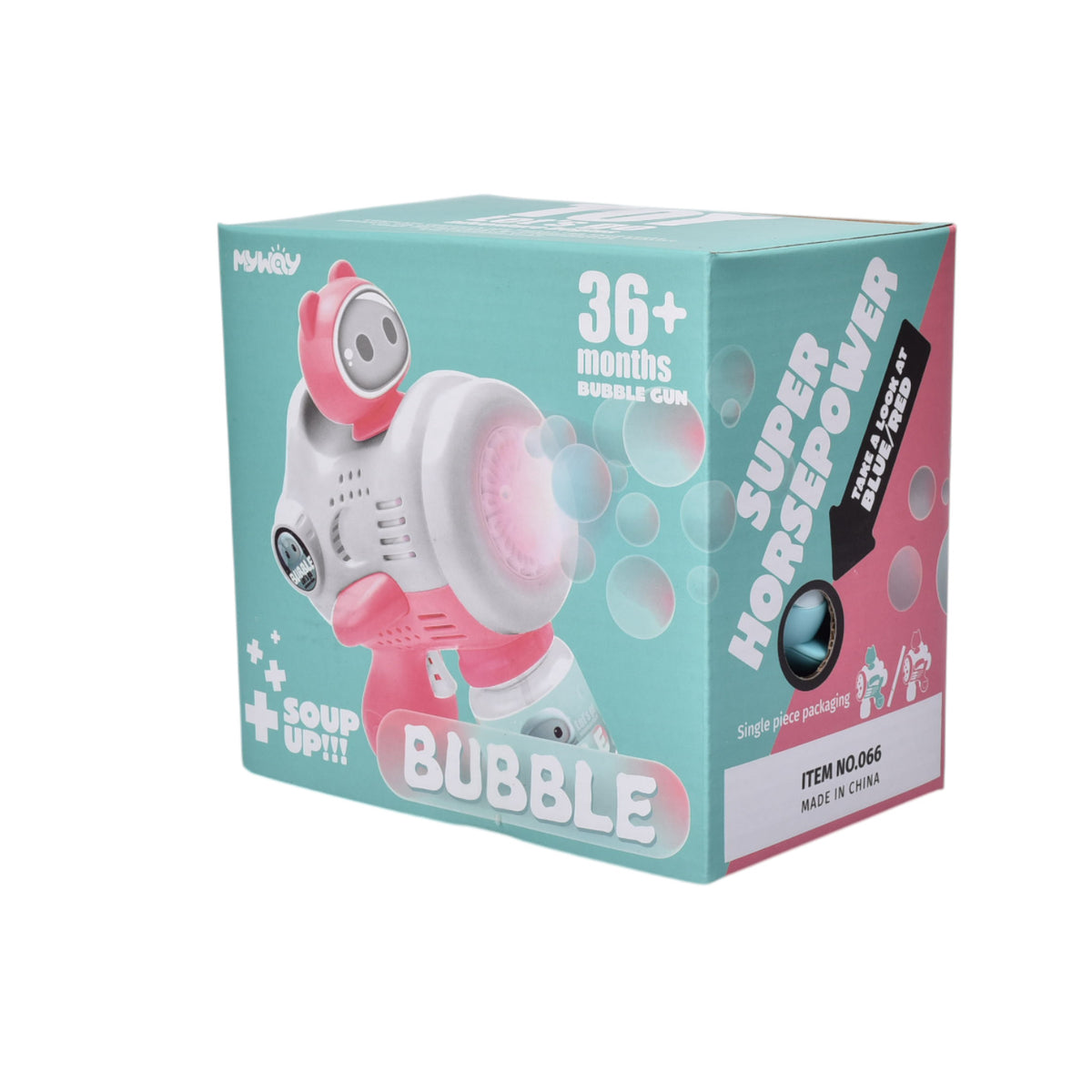 juguete pistola de burbujas plastico dim:15x10x15
