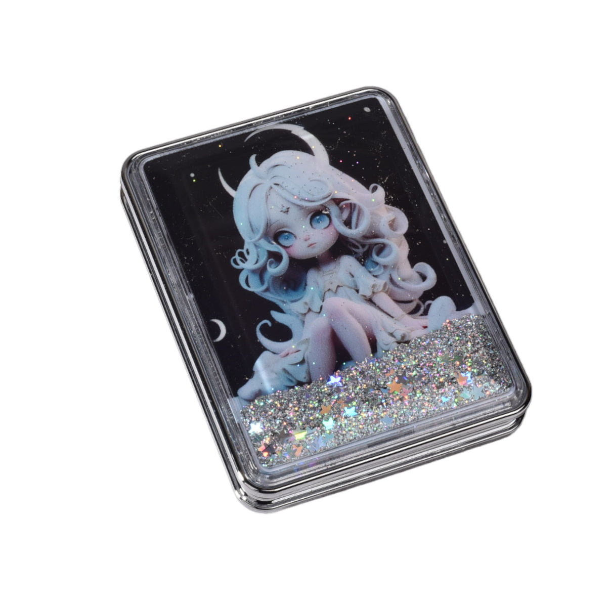 espejo plastico cuadrado cartera dim:6cm