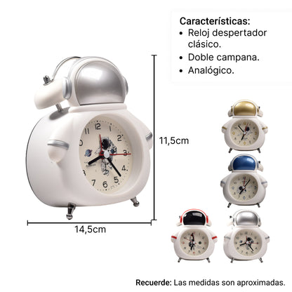RELOJ MESA DESPERTADOR DECORACION ASTRONAUTA