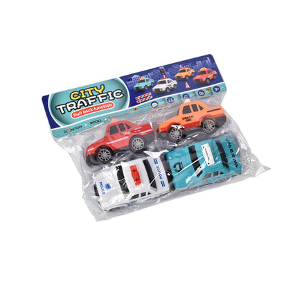 JUGUETE SET POR 4 UNIDADES CARROS PLASTICO MULTICOLORES DIM:28X7X25
