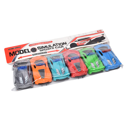 JUGUETE SET POR 6 UNIDADES CARROS COLECCION PLASTICO DIM:35X3X20