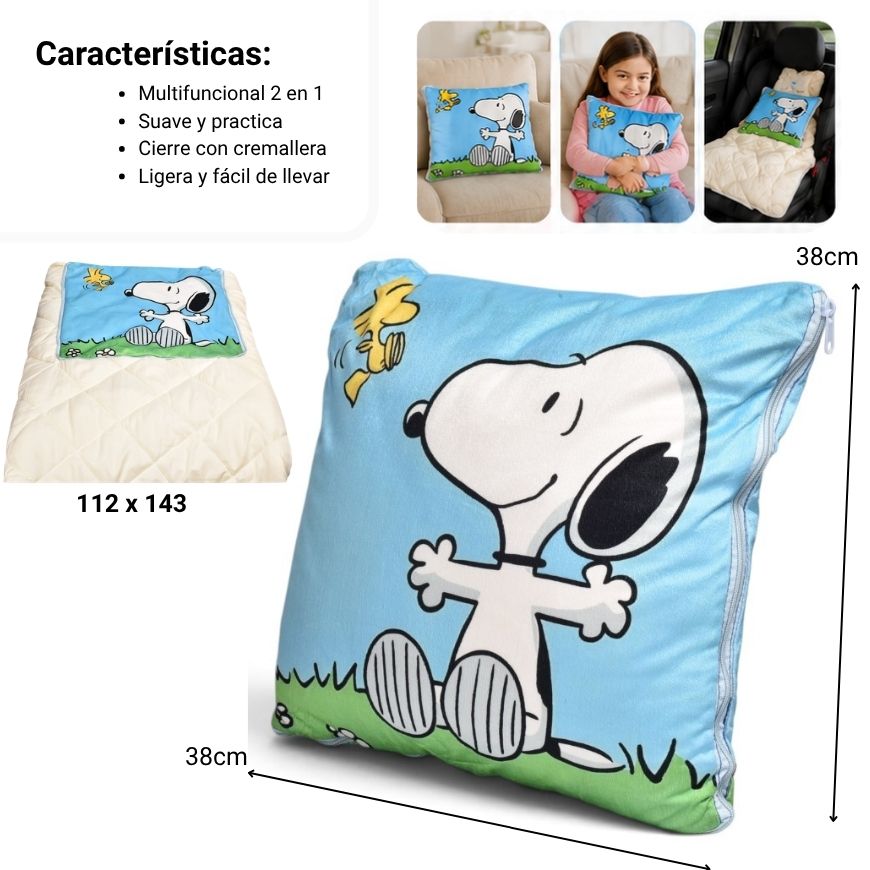 cojiin cobija 40x40cm y almohada  11,5x14,5cm