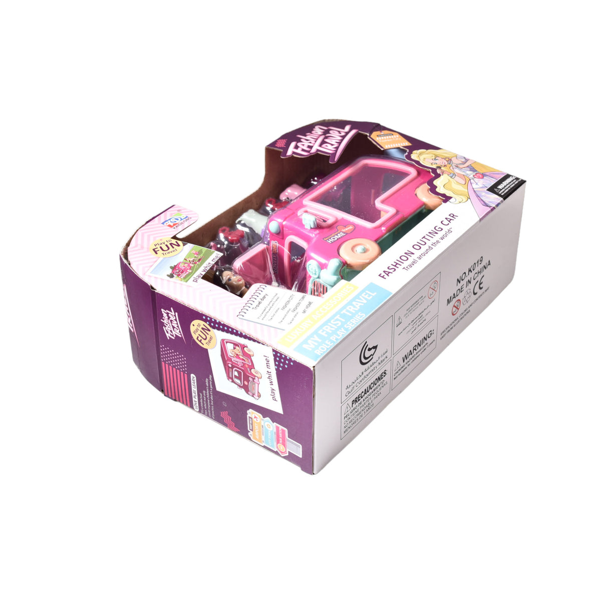 carro de juego camper con accesorios dim:23x16x8