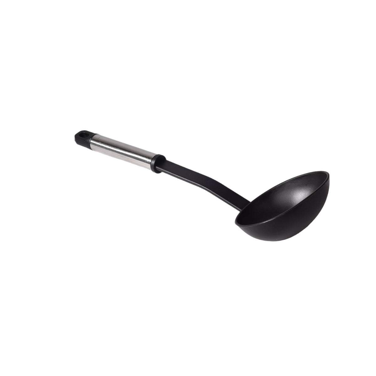 set de 6 utensilios cocina silicona plastico negro dim:10x38