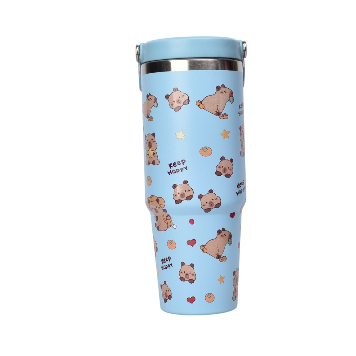 termo metalico 890ml capybara dim:9x24