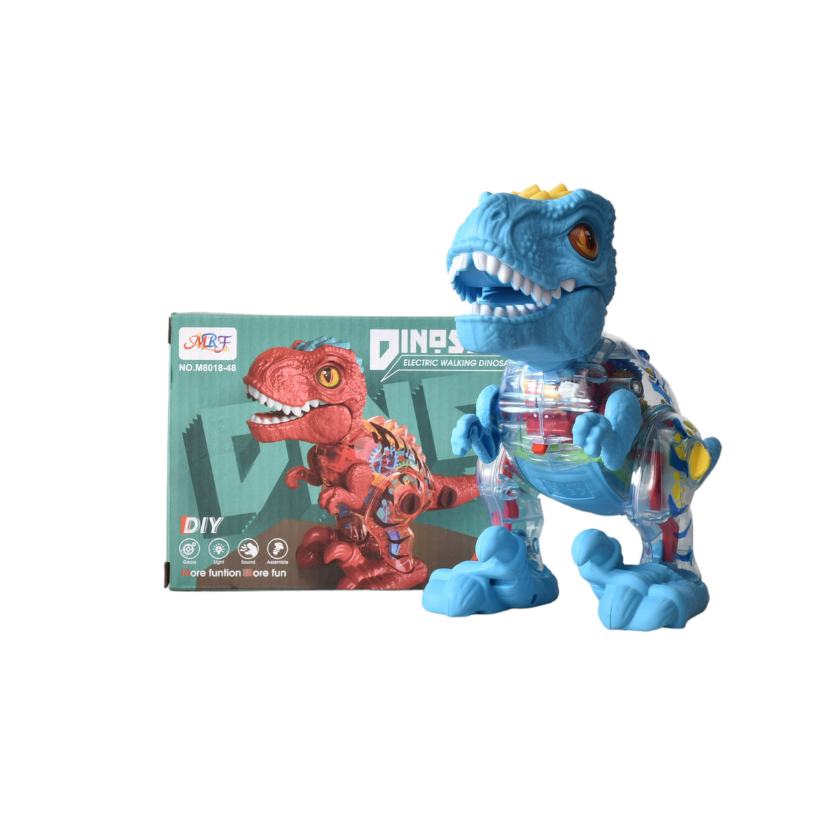 juguete dinosaurio con luz sonido y movimiento