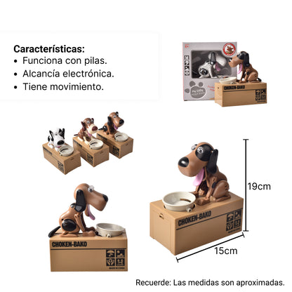 ALCANCIA ELECTRONICA DE PERRITO CAJA DE MONEDAS