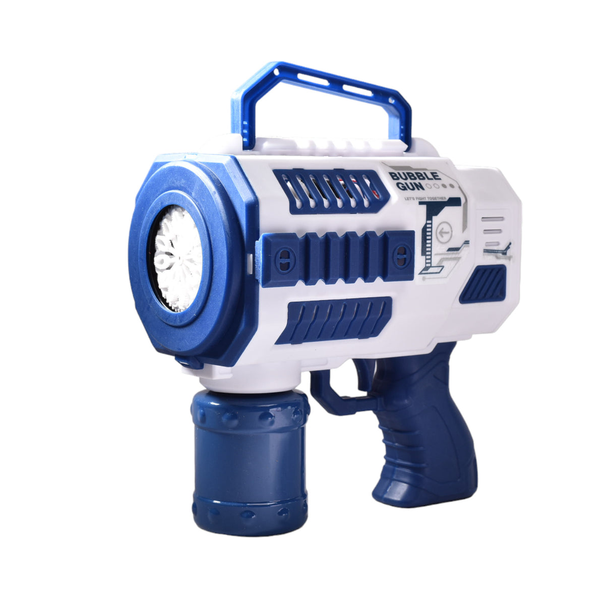 pistola de burbujas niños azul y rosada