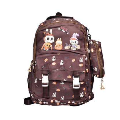 MALETA MORRAL CON CARTUCHERA POLIESTER PERSONAJE DIM:46X32X15