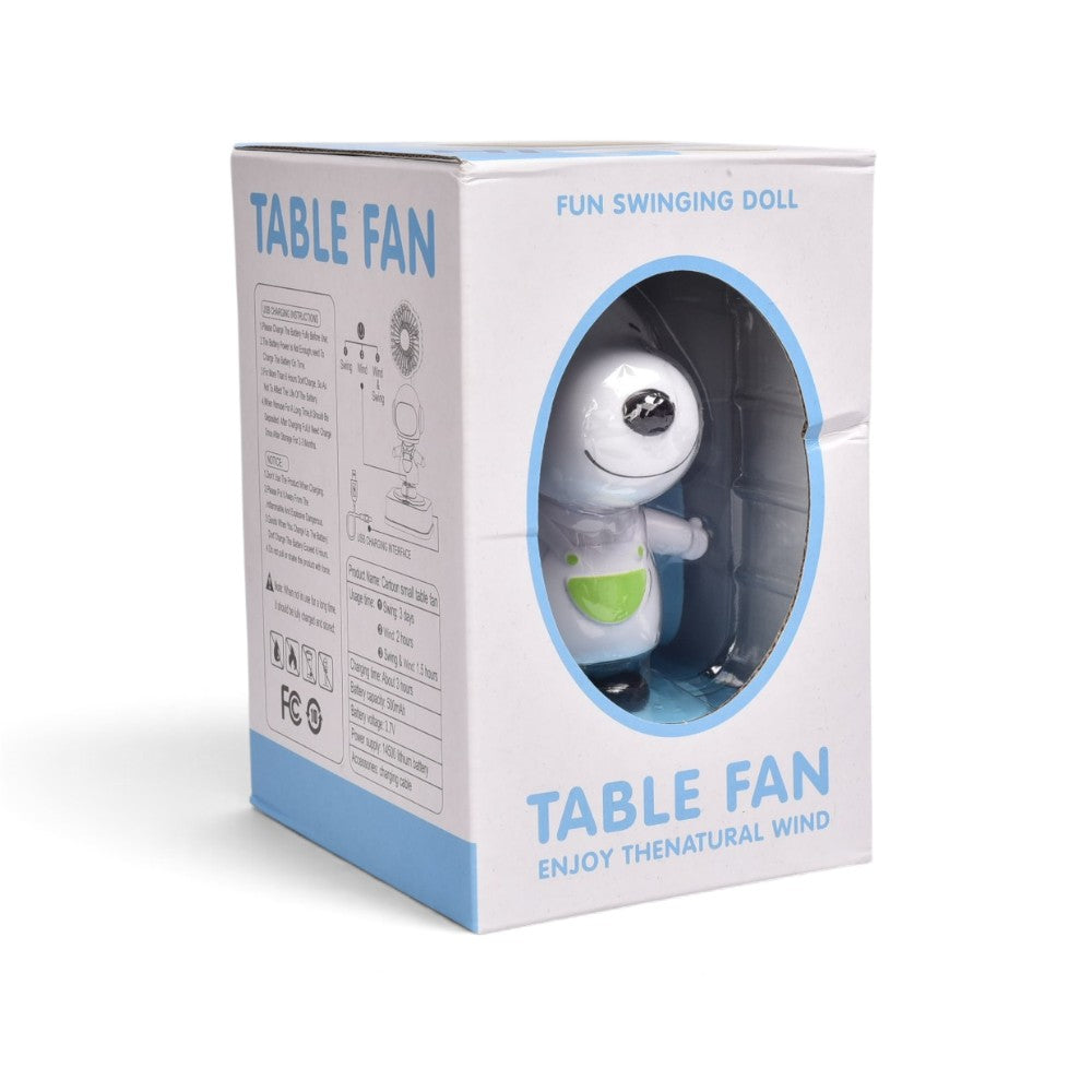 ventilador plastico con cable usb prj dim: 18.7x11.5cm