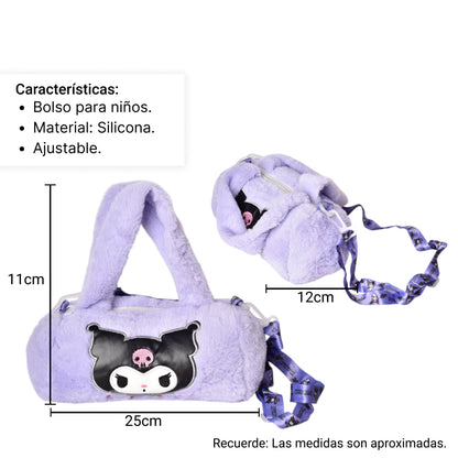 BOLSO CARTERA NIÑAS MANOS LIBRES DE PELUCHE PERSONAJE