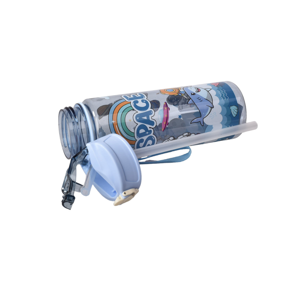 botella de agua 650ml plastico astronauta
