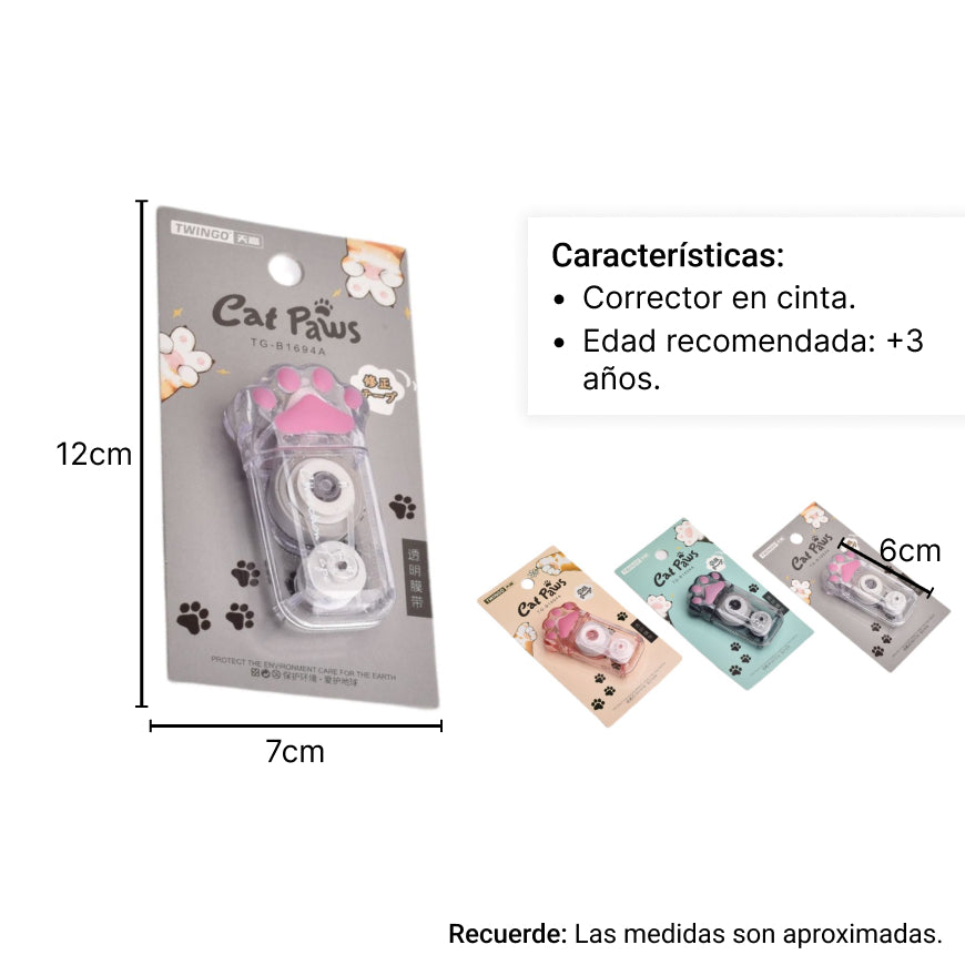 corrector de cinta dim:6*11.4cm