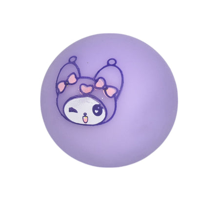 SQUISHY ANTI ESTRES ELASTICO CAUCHO REDONDA VIOLETA DIM:11X14X3CM