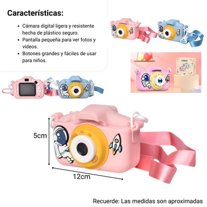 JUGUETE CAMARA DE FOTOS DIGITAL PLASTICO PARA NIÑOS DIM:13X12X5