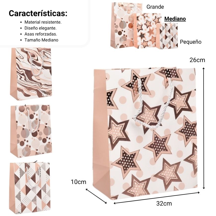bolsa regalo m qzgzd-542b-1 dim:26x32x10cm