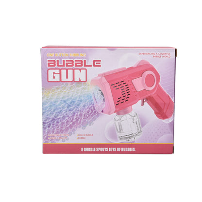 JUGUETE PISTOLA DE BURBUJAS PLASTICO DIM:16X5X13