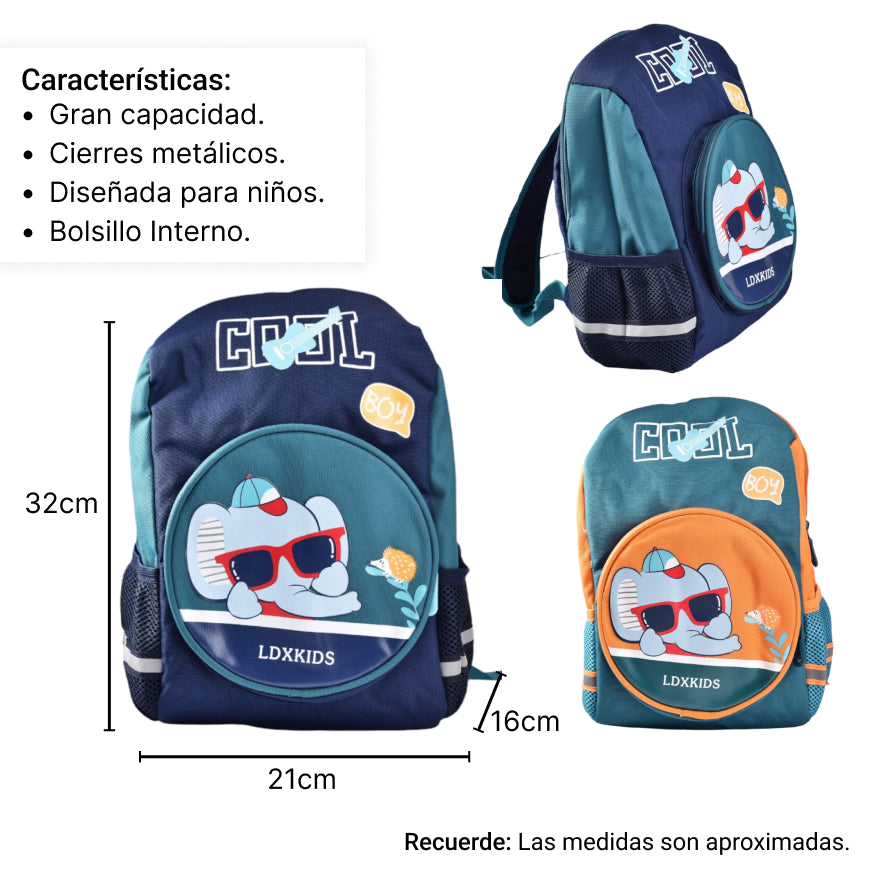 morral escolar dim:33*24cm