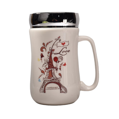 MUG POCILLO CERAMICA CAFE VASO DIM:7x7x14CM