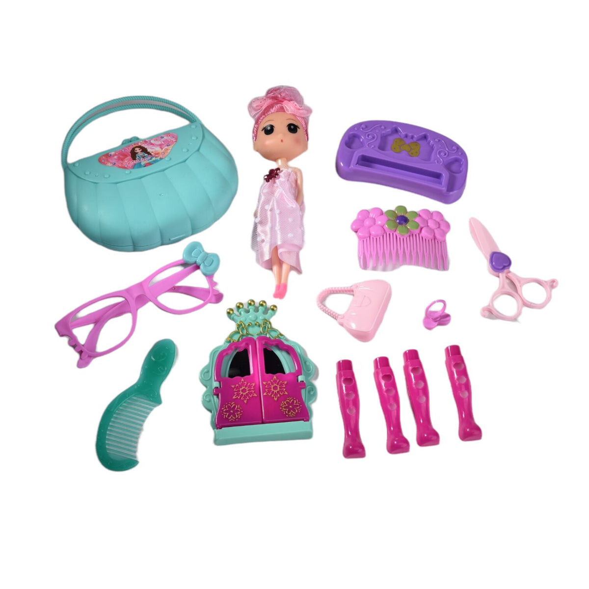 juguete bolso set de maquillaje para niña dim:24x5x26cm