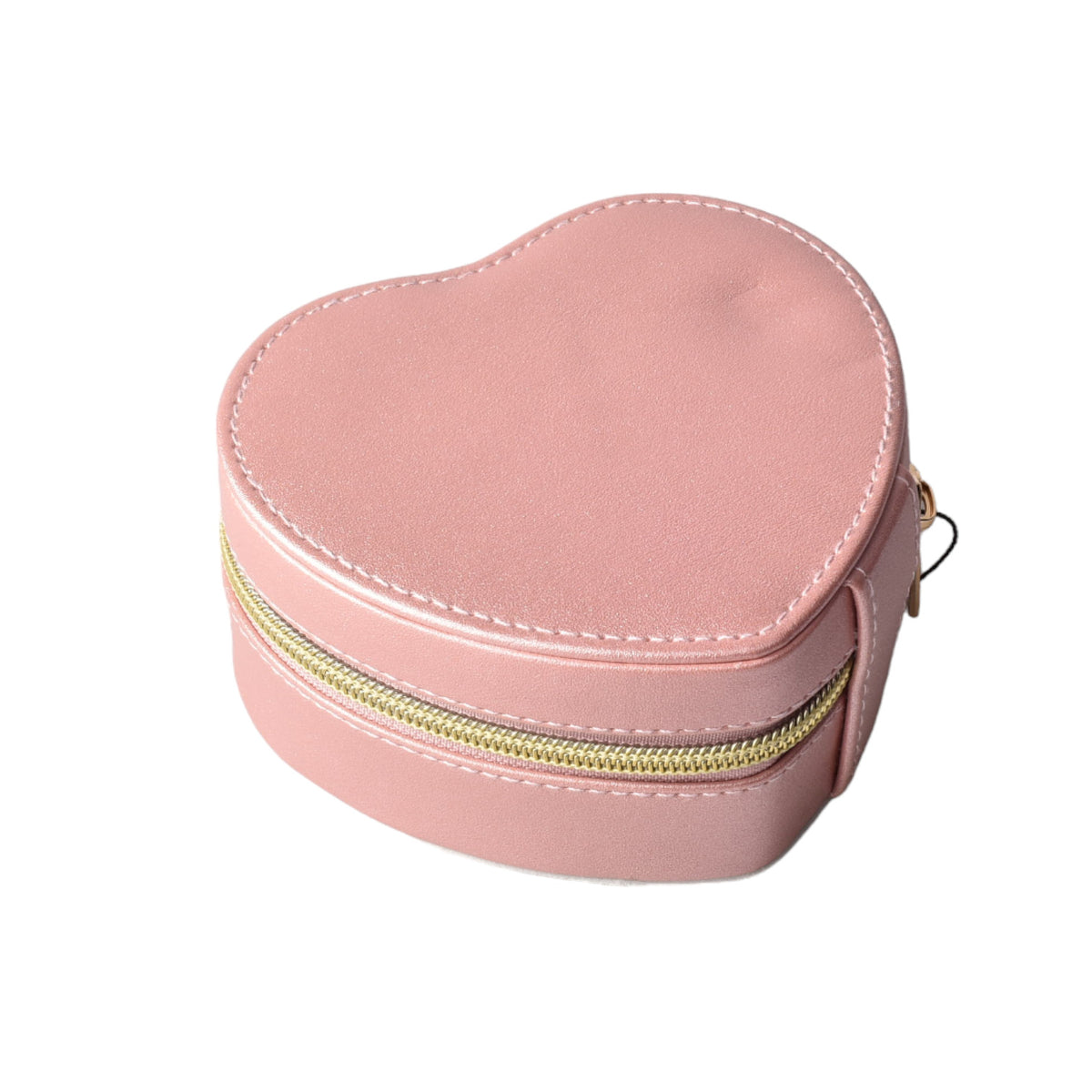 joyero forma de corazon organizador caja estuche sintetico