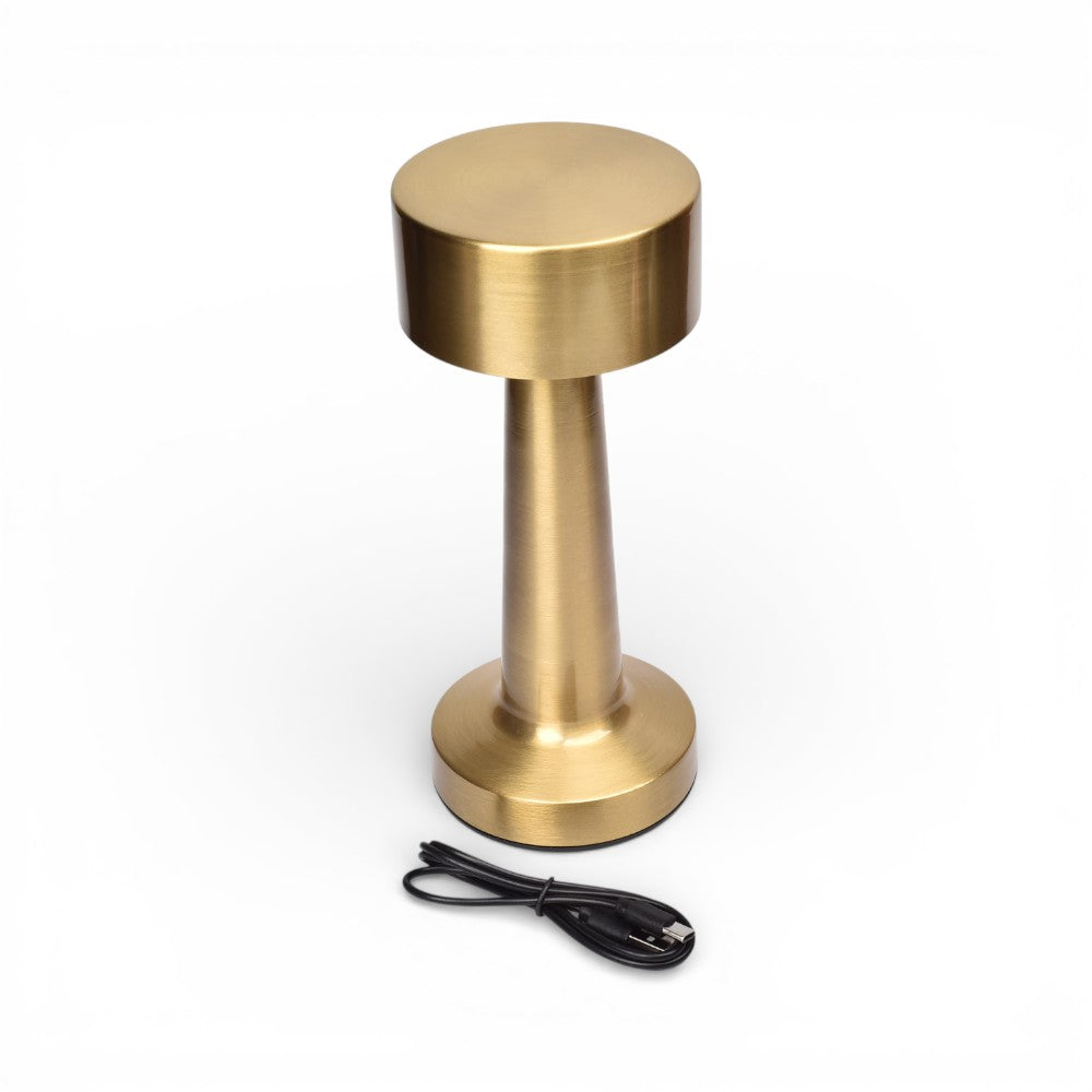lampara metalica plastica recargable con cable usb