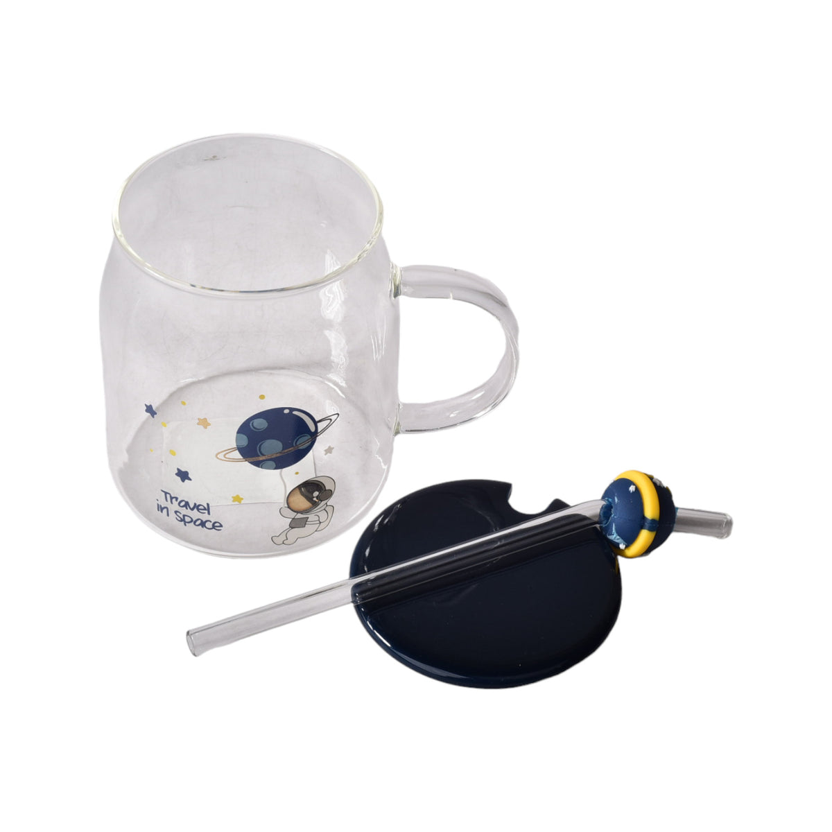 mug pocillo ceramica transparente diseños de astronauta