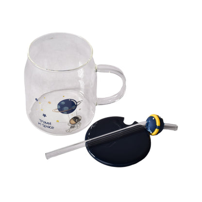 MUG POCILLO CERAMICA TRANSPARENTE DISEÑOS DE ASTRONAUTA