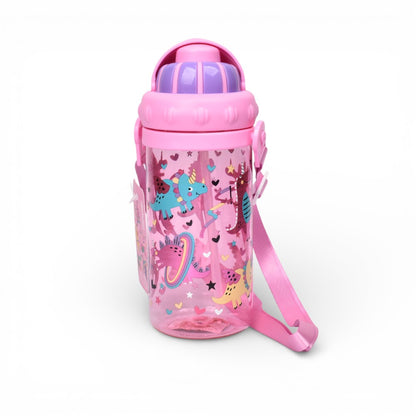 BOTELLA DE AGUA 430ML PLASTICO DIM:6X6X18