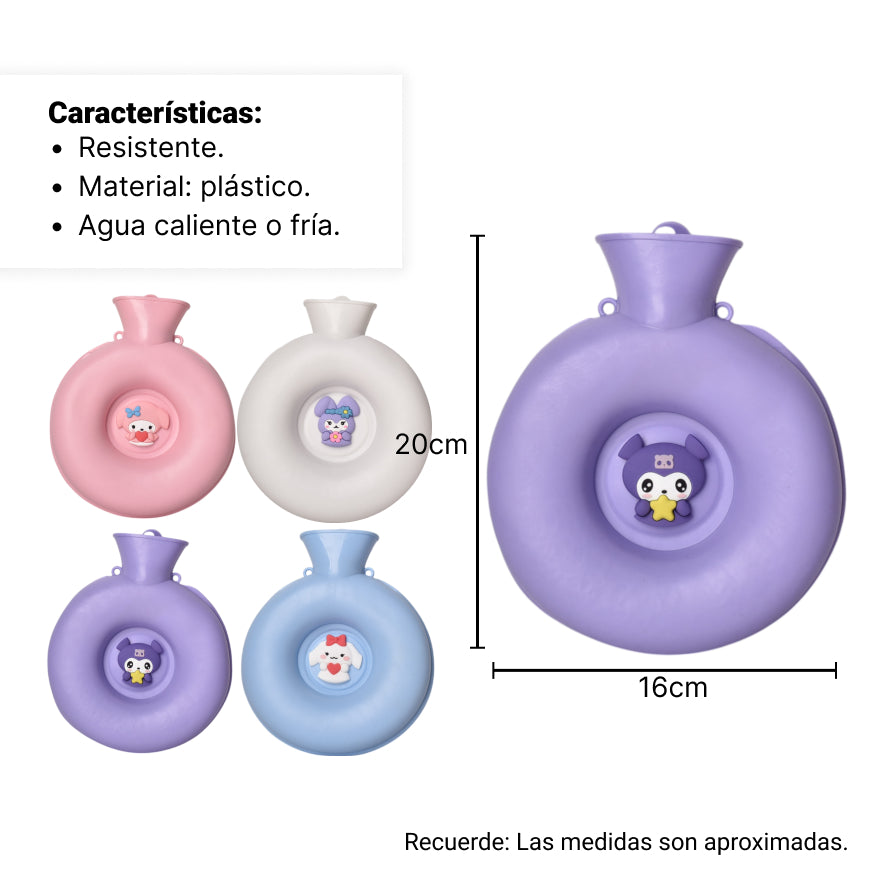 bolsa termica para agua caliente caucho + poliester diferent