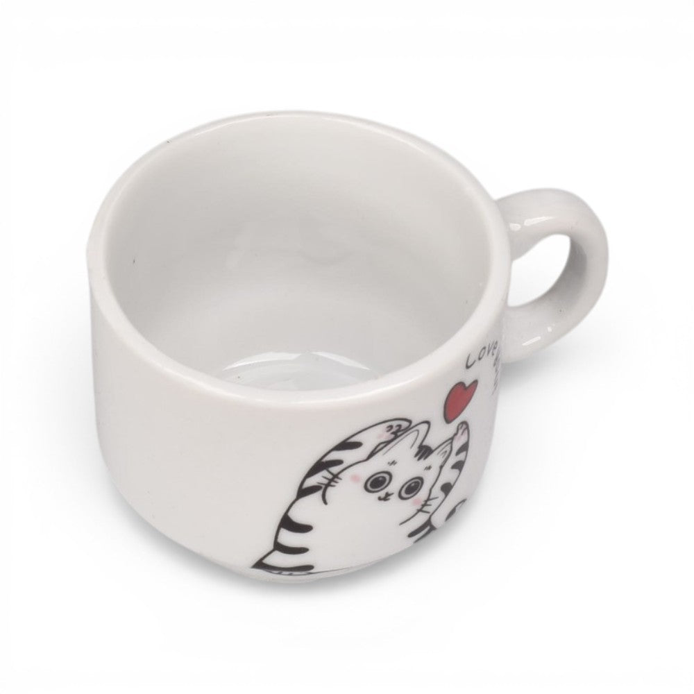 pocillo set 4pcs ceramica con base dim:7x17cm
