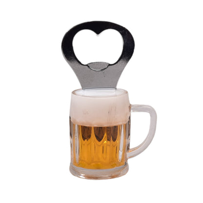 DESTAPADOR PLASTICO CON IMAN FORMA VASO CERVEZA DIM:9X3X3