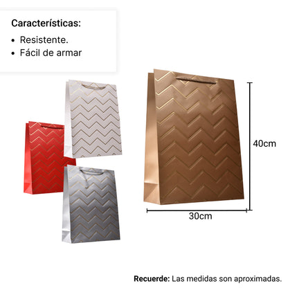 BOLSA REGALO EN PAPEL TAMAÑO GRANDE (L)