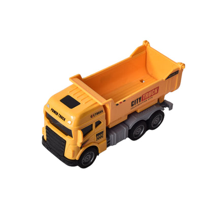 JUGUETE CARRO DE CONSTRUCCION COLOR AMARILLO PARA NIÑOS PLAS