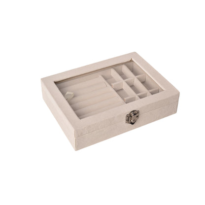 JOYERO CAJA ORGANIZADOR ESTUCHE SINTETICO DIM:20*15*4
