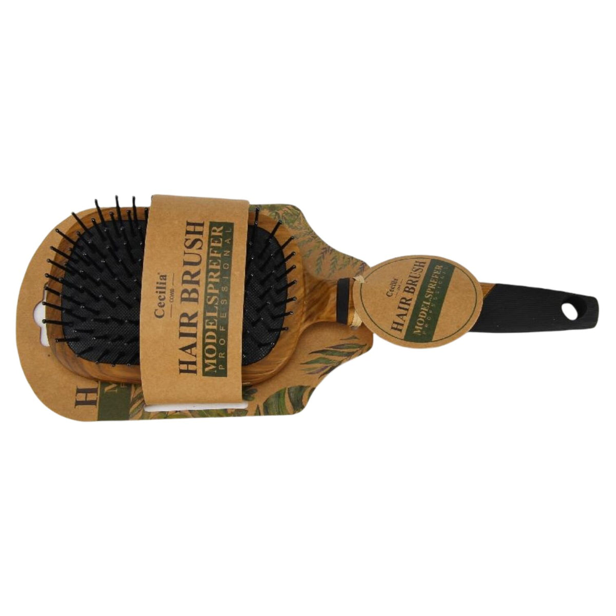 cepillo de cabello en madera