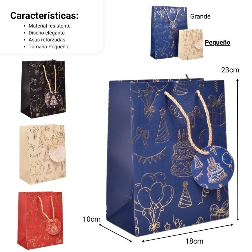 bolsa regalo s qzgzd-6617c-4 dim:18x23x10cm