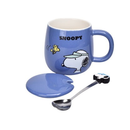 POCILLO CERAMICA SNOOPY PERSONAJE 370ML DIM:9X9