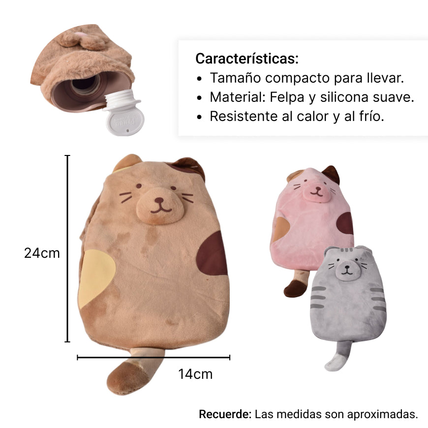 bolsa para  agua caliente  peluche 500ml (m949)