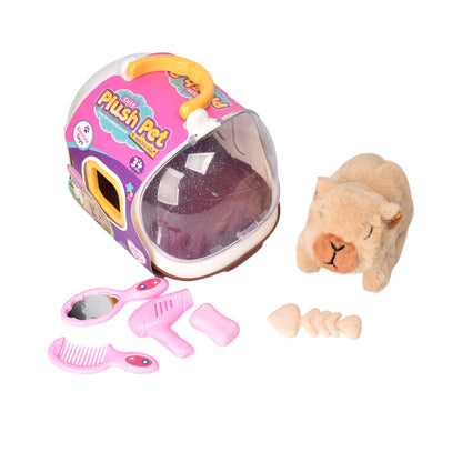 JUGUETE SET MALETA PELUCHE CAPYBARA CON ACCESORIOS DIM:24X17X22