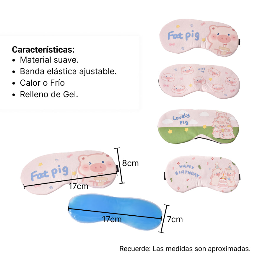 cubre ojos para dormir varios diseños