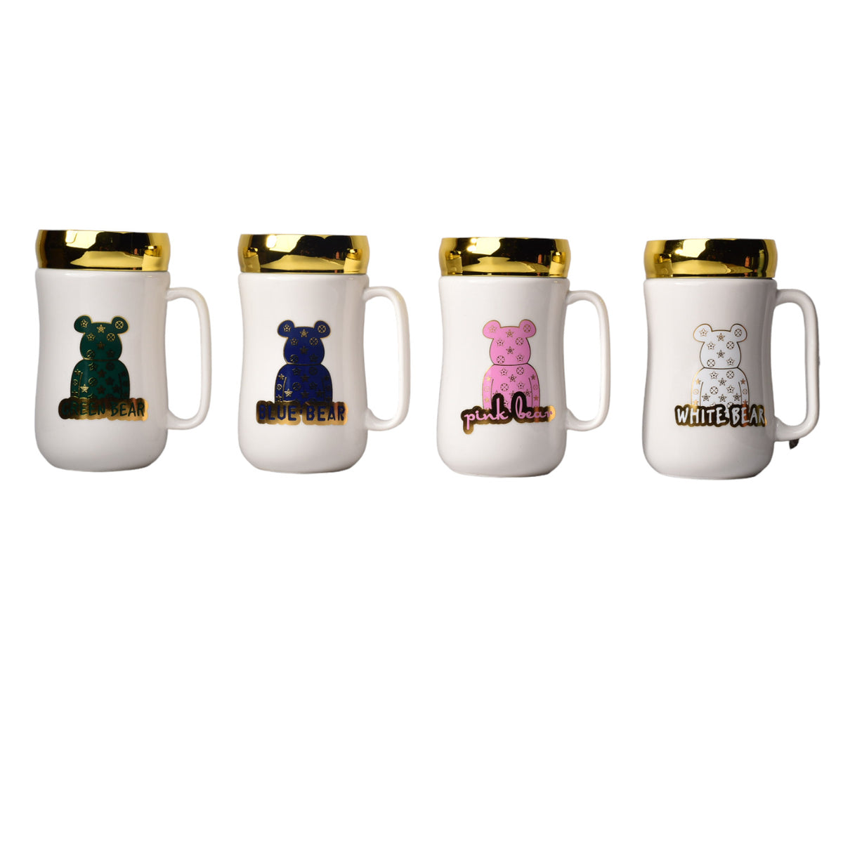 mug pocillo ceramica diferentes diseños con tapa de 400ml