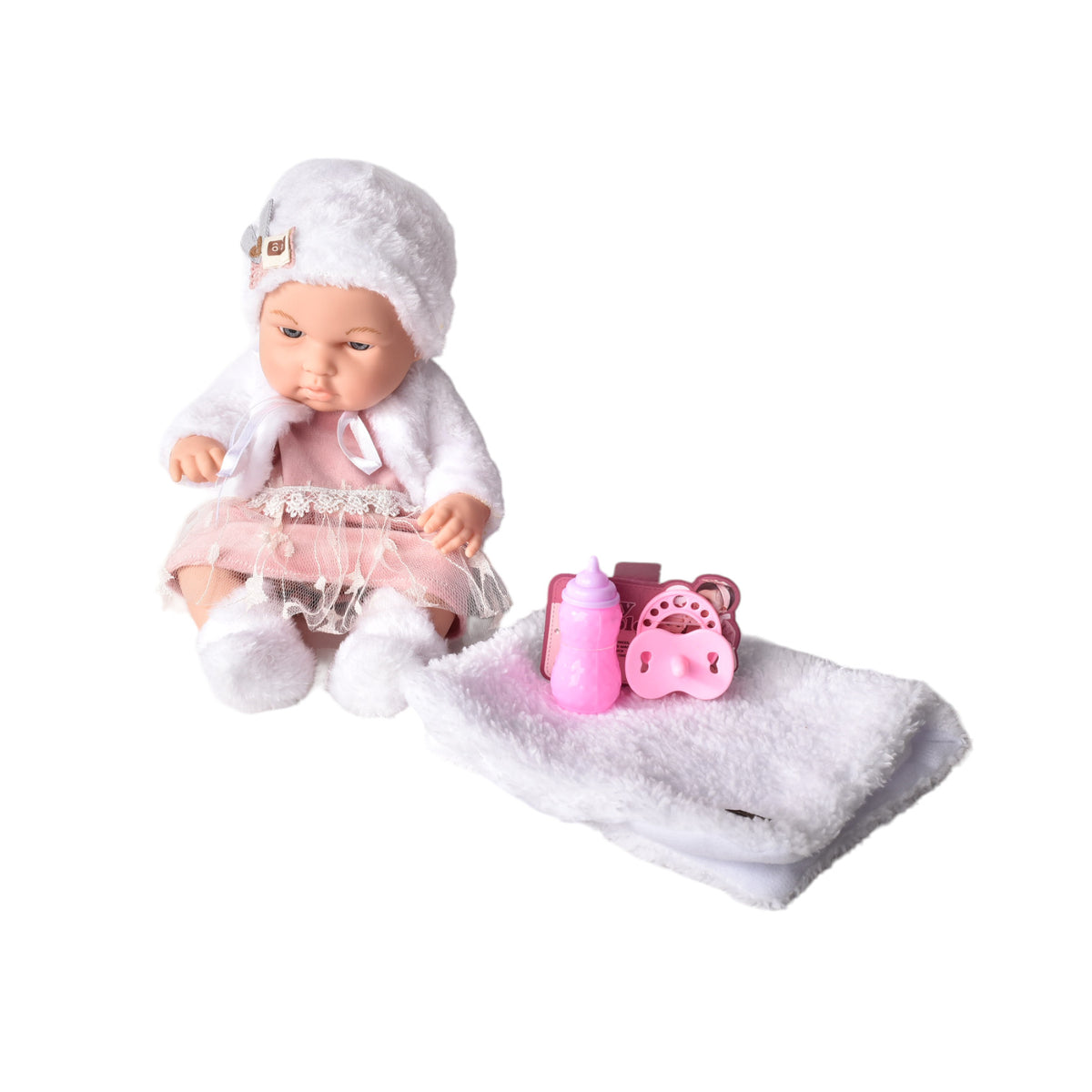 juguete bebe muñeca de caucho realista con accesorios