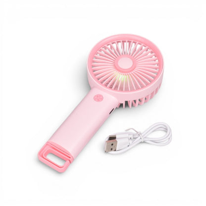 VENTILADOR RECARGABLE PLASTICO CON CABLE USB DIM:19X9X4CM