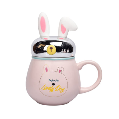 MUG POCILLO CERAMICA DISEÑO CONEJO 400ML DIM:16X10