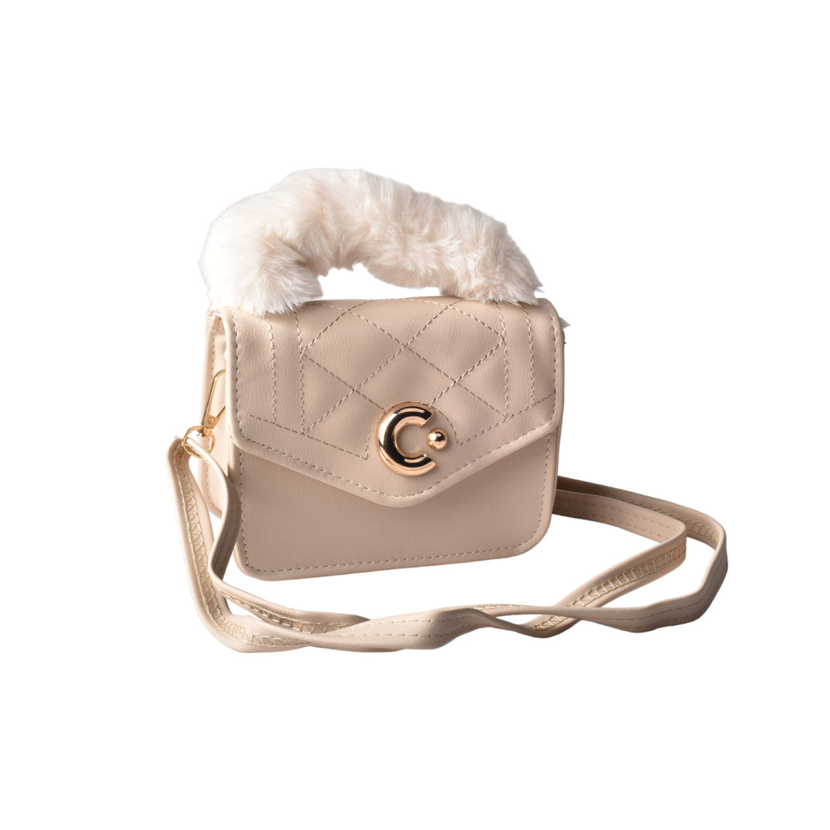 bolso cartera manos libres 15*12 con correa dama sintetico