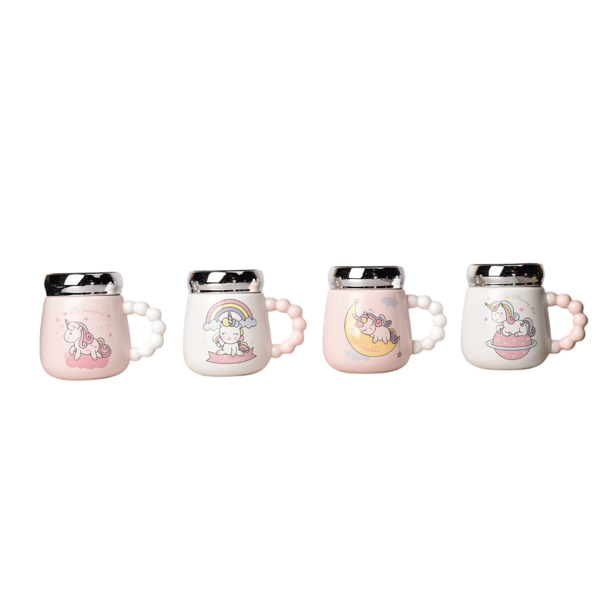 mug pocillo ceramica diseño unicornios 450ml dim:9*9*11
